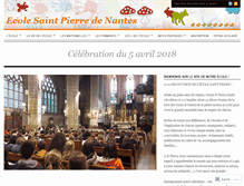 Tablet Screenshot of ecolesaintpierredenantes.com